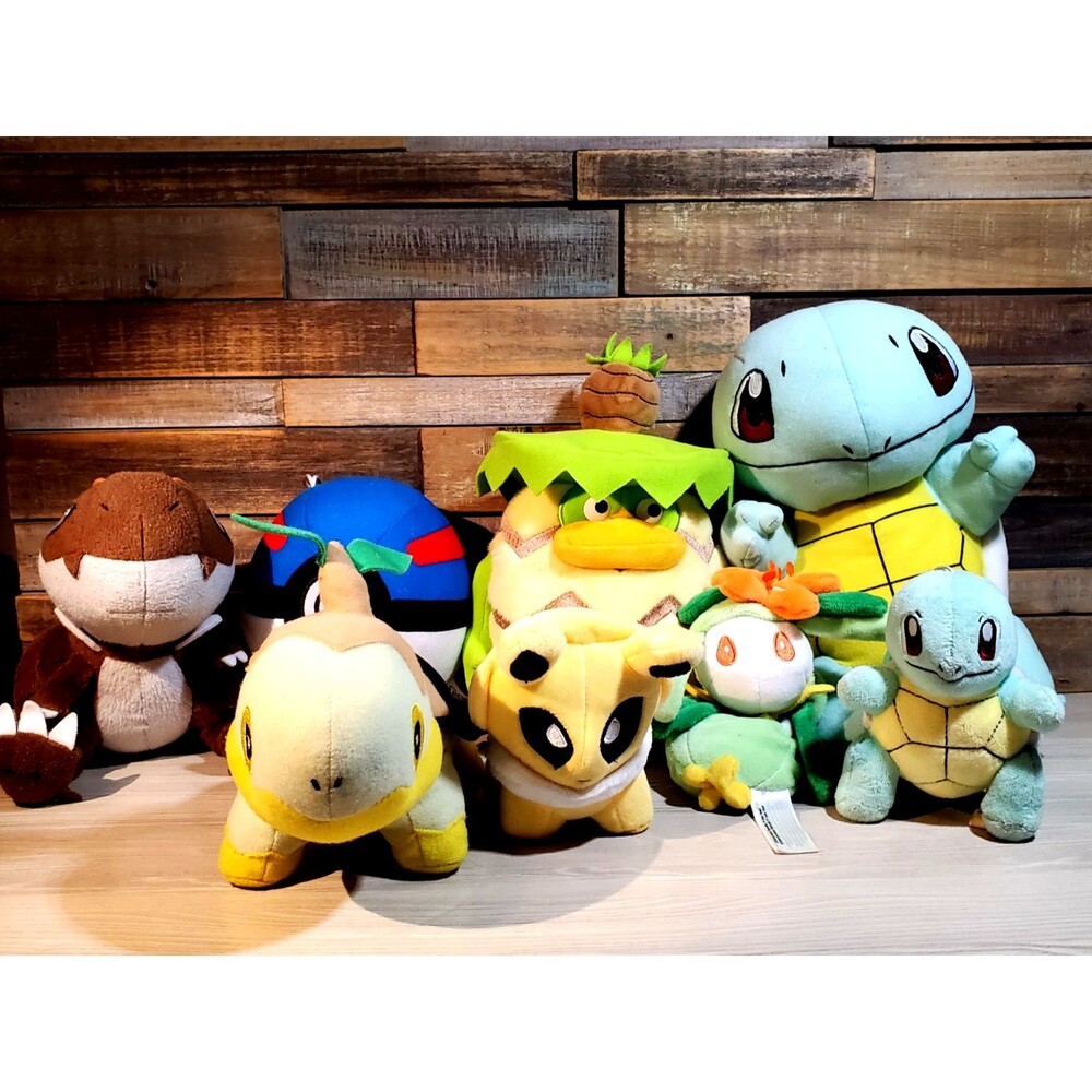 Pokemon Plush Lot of 8 Squirtle Pokeball Jolteon Lilligant XY Tyrunt Ludicolo